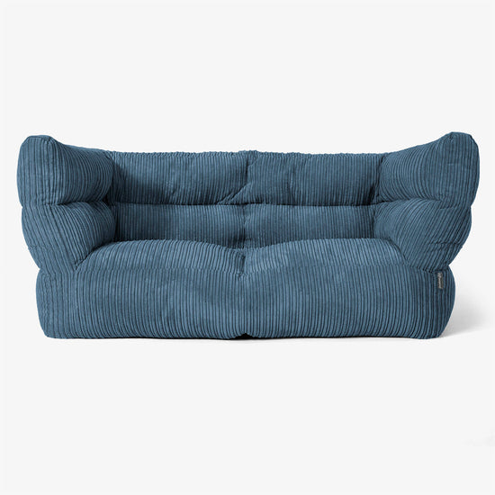 2-Sitzer Albert Sitzsacksofa 2.0 - Cord Marineblau 01