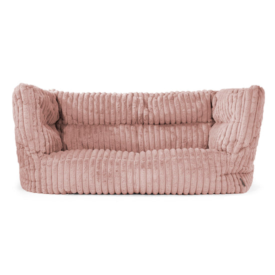 2-Sitzer Albert Sitzsacksofa 2.0 - Ultra Plüsch Cord Pastellrosa 01
