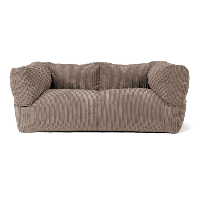 2-Sitzer Albert Sitzsacksofa - Cord Beigegrau 01