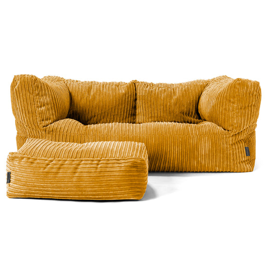 2-Sitzer Albert Sitzsacksofa - Cord Goldhonig 02