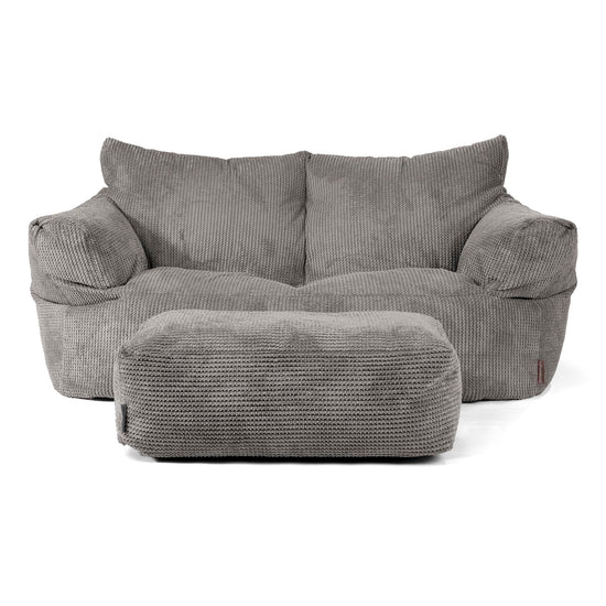 Josephine Sitzsack Sofa - Waffle Cord Anthrazit 02