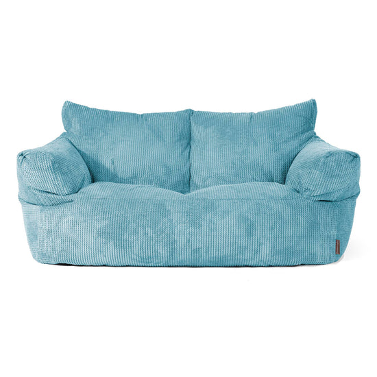Josephine Sitzsack Sofa - Waffle Cord Türkis 01