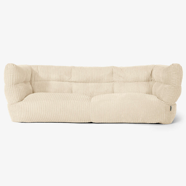 3-Sitzer Albert Sitzsacksofa 2.0 - Cord Creme 01