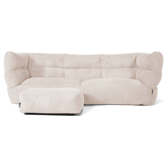 3-Sitzer Albert Sitzsacksofa 2.0 - Cord Elfenbein 02