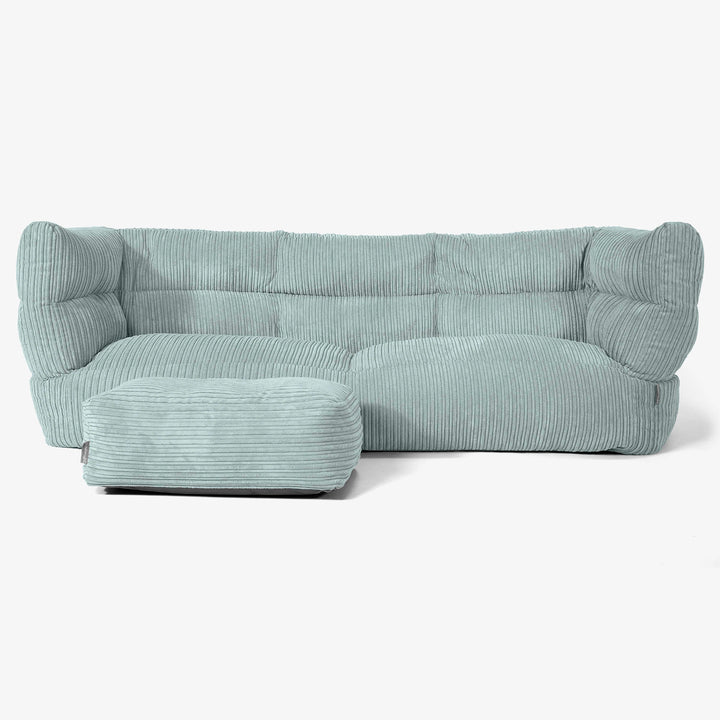 3-Sitzer Albert Sitzsacksofa 2.0 - Cord Mintgrün 02