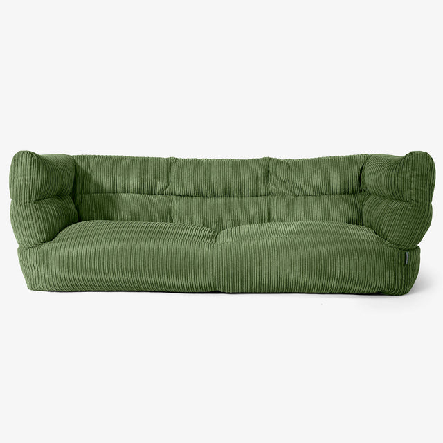 3-Sitzer Albert Sitzsacksofa 2.0 - Cord Nadelwaldgrün 01