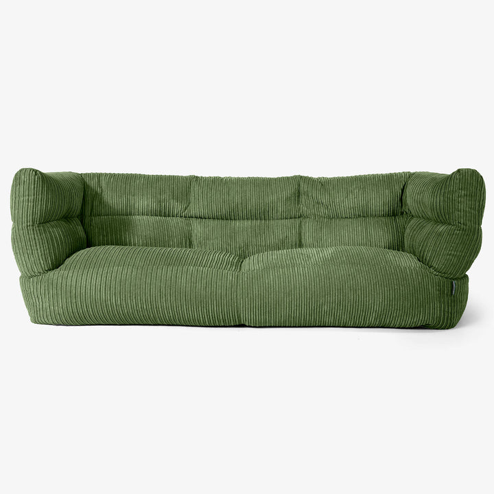 3-Sitzer Albert Sitzsacksofa 2.0 - Cord Nadelwaldgrün 01