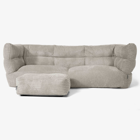 3-Sitzer Albert Sitzsacksofa 2.0 - Cord Nerzfarben 02