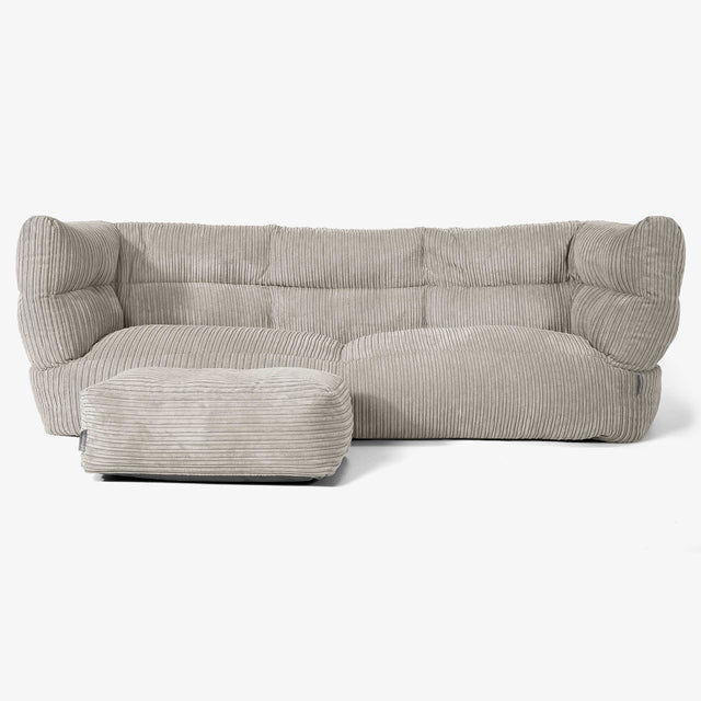 3-Sitzer Albert Sitzsacksofa 2.0 - Cord Nerzfarben 02