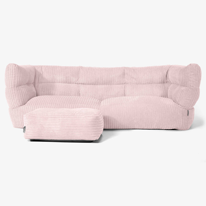 3-Sitzer Albert Sitzsacksofa 2.0 - Cord Rosa 02