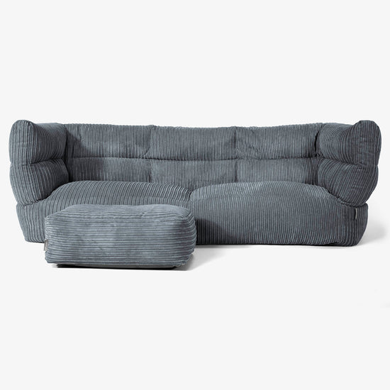 3-Sitzer Albert Sitzsacksofa 2.0 - Cord Schiefergrau 02