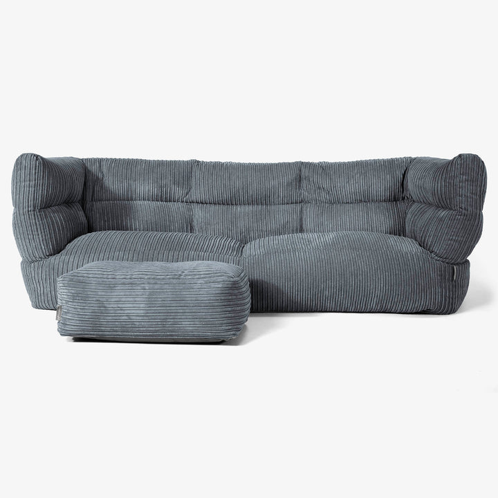3-Sitzer Albert Sitzsacksofa 2.0 - Cord Schiefergrau 02