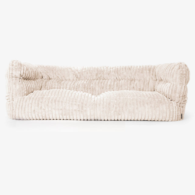 3-Sitzer Albert Sitzsacksofa 2.0 - Ultra Plüsch Cord Creme 01
