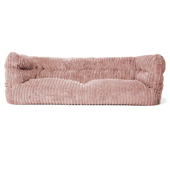 3-Sitzer Albert Sitzsacksofa 2.0 - Ultra Plüsch Cord Pastellrosa 01