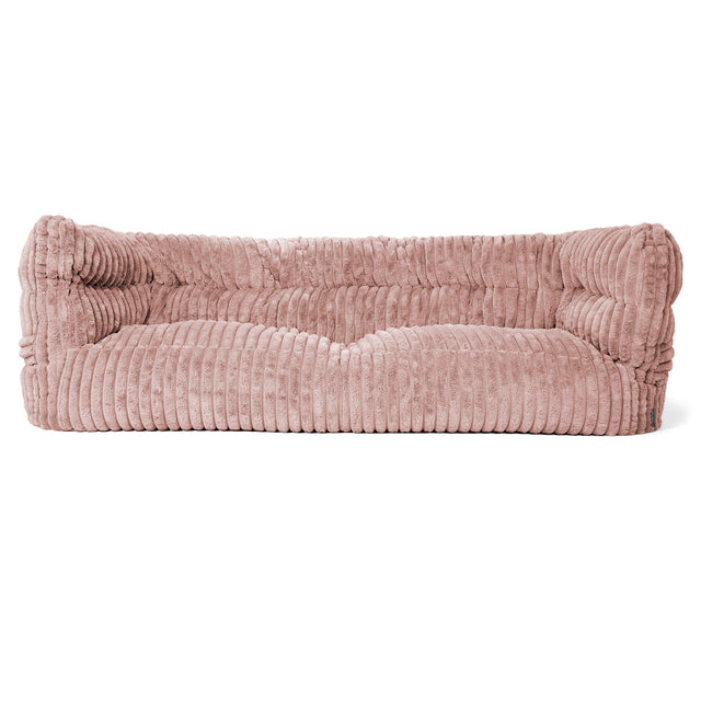 3-Sitzer Albert Sitzsacksofa 2.0 - Ultra Plüsch Cord Pastellrosa 01