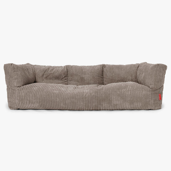 3-Sitzer Albert Sitzsacksofa - Cord Beigegrau 01