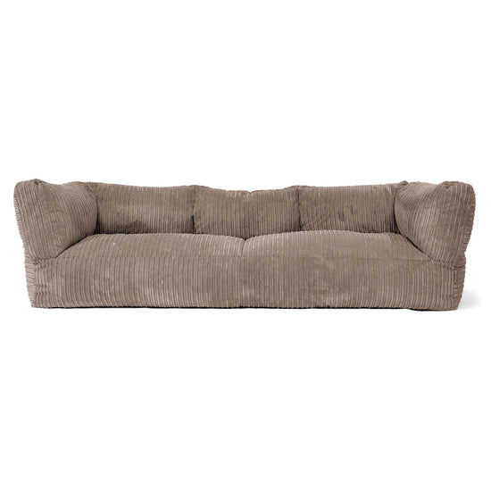 3-Sitzer Albert Sitzsacksofa - Cord Beigegrau 01