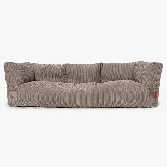 3-Sitzer Albert Sitzsacksofa - Cord Beigegrau 01
