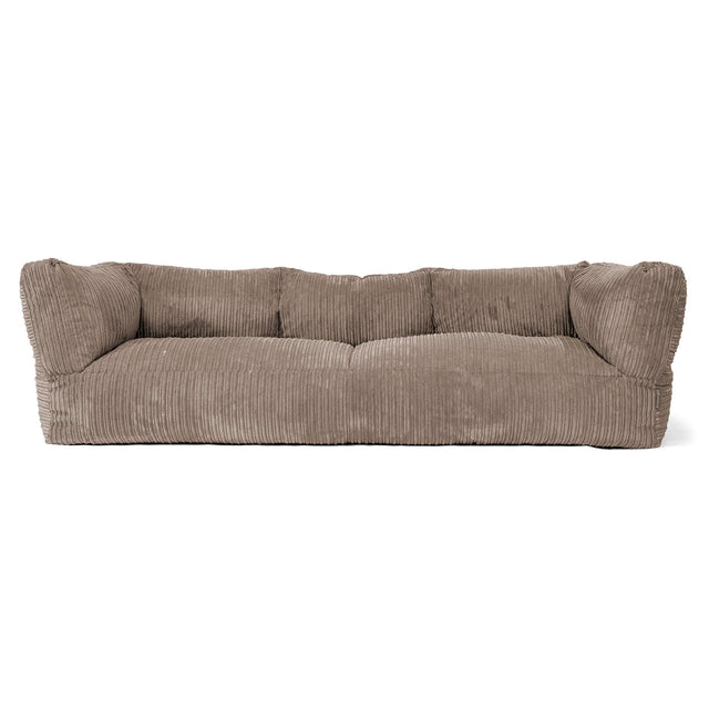 3-Sitzer Albert Sitzsacksofa - Cord Beigegrau 01