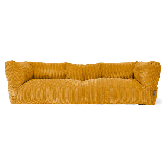 3-Sitzer Albert Sitzsacksofa - Cord Goldhonig 01