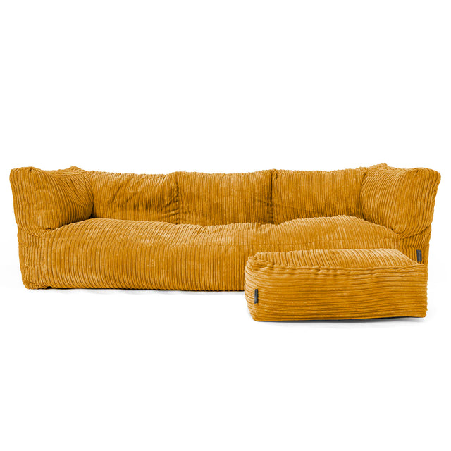 3-Sitzer Albert Sitzsacksofa - Cord Goldhonig 02