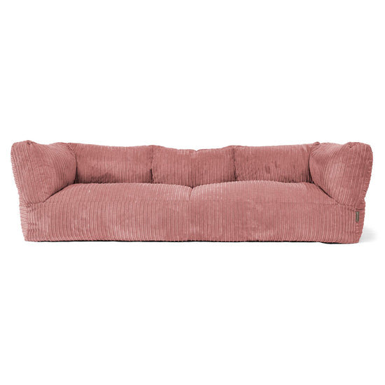 3-Sitzer Albert Sitzsacksofa - Cord Pfirsich 01