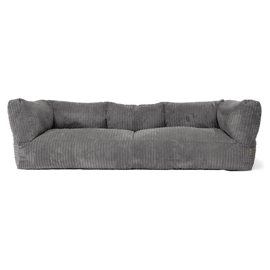 3-Sitzer Albert Sitzsacksofa - Cord Schiefergrau 01