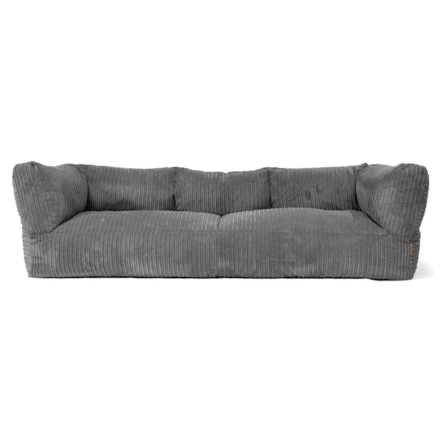 3-Sitzer Albert Sitzsacksofa - Cord Schiefergrau 01