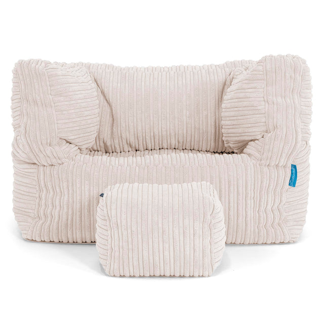 Albert Kinder Sitzsack Sessel 1-5 Jahre - Cord Elfenbein 03