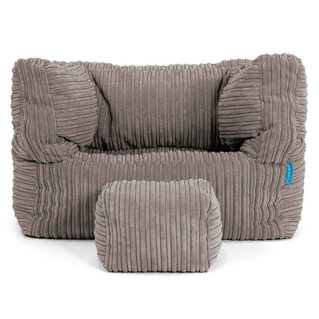 Albert Kinder Sitzsack Sessel 1-5 Jahre - Cord Graphitgrau 03