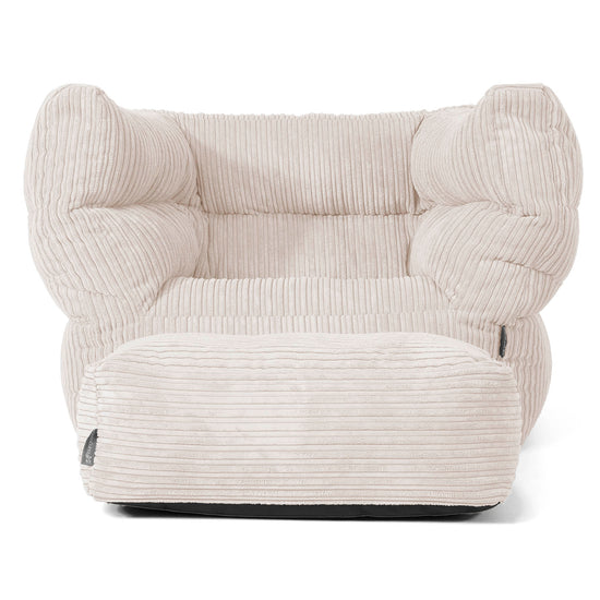 Albert Sitzsack Ohrensessel 2.0 - Cord Elfenbein 02
