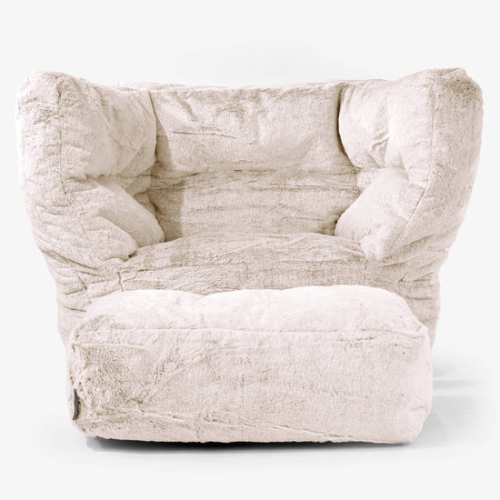 Albert Sitzsack Ohrensessel 2.0 - Kaninchen Kunstfell Goldbraun 02