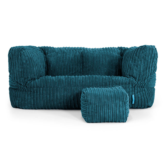 Kindersofa Albert 2-6 jahren - Cord Blaugrün 02