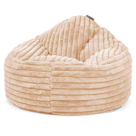 Archi Sitzsack - Ultra Plüsch Cord Pfirsich 01