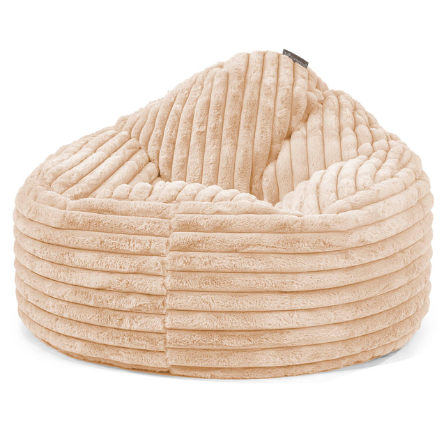 Archi Sitzsack - Ultra Plüsch Cord Pfirsich 01