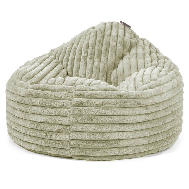 Archi Sitzsack - Ultra Plüsch Cord Salbeigrün 01