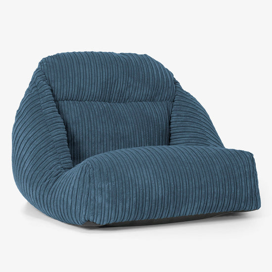Aya Sitzsack-Bodenstuhl - Cord Marineblau 01
