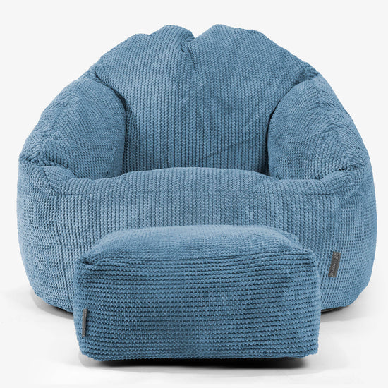 Bubble Sitzsack Sessel - Pom-Pom Himmelblau 02