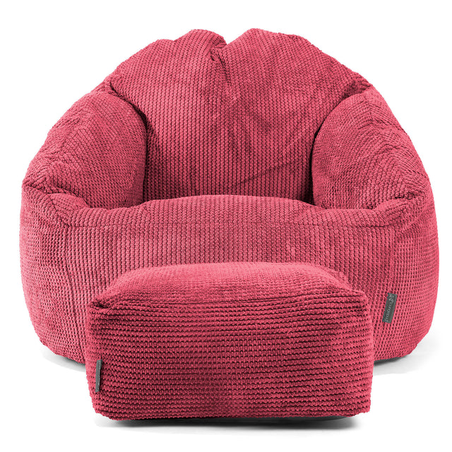 Bubble Sitzsack Sessel - Pom-Pom Pastellrot 02