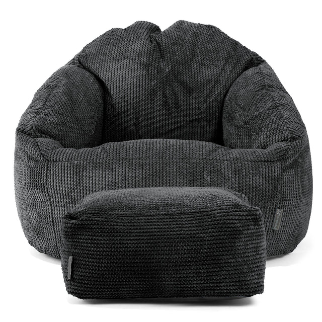 Bubble Sitzsack Sessel - Pom-Pom Schwarz 02
