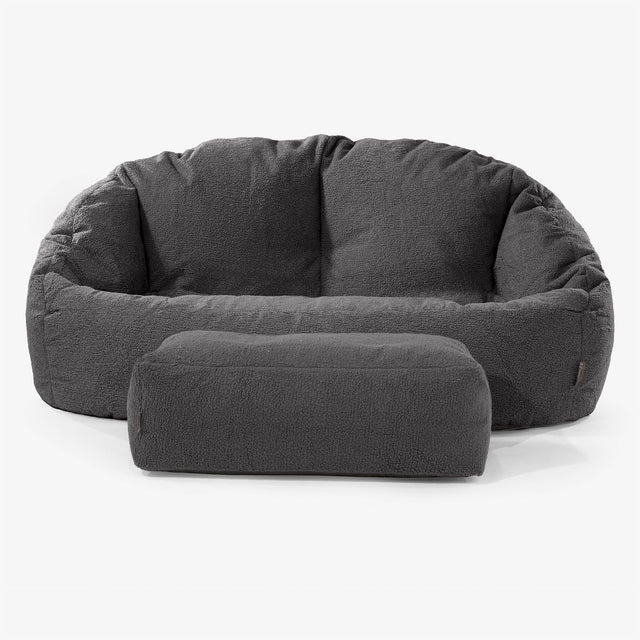 Bubble Sitzsack Sofa - Bouclé Graphitgrau 02