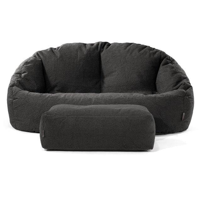 Bubble Sitzsack Sofa - Bouclé Graphitgrau 02