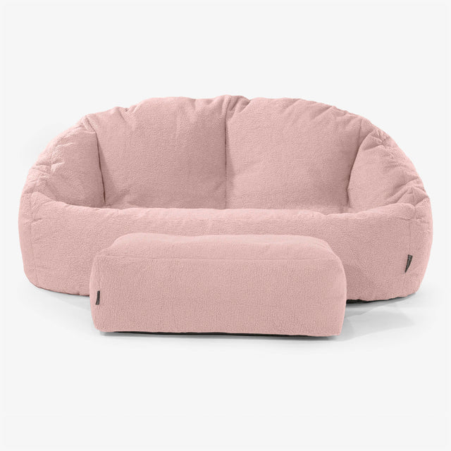 Bubble Sitzsack Sofa - Bouclé Pink 02