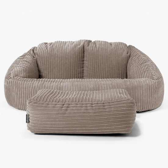 Bubble Sitzsack Sofa - Cord Beigegrau 02