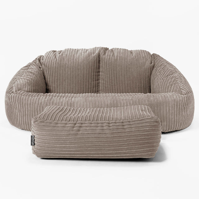 Bubble Sitzsack Sofa - Cord Beigegrau 02