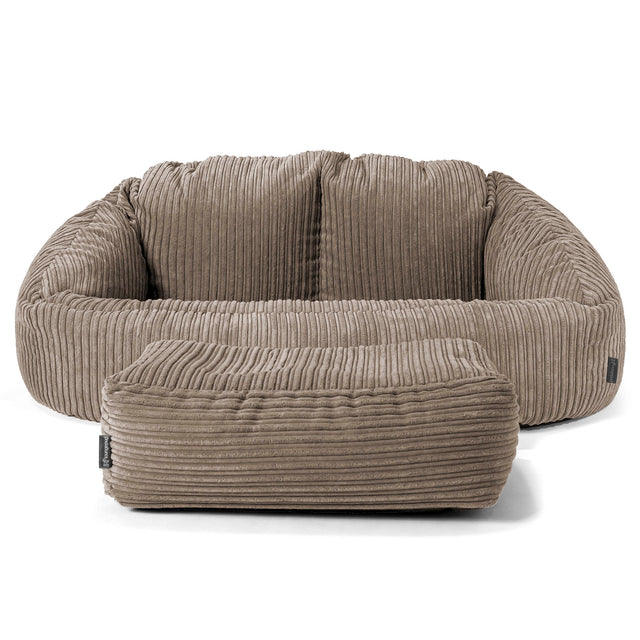 Bubble Sitzsack Sofa - Cord Beigegrau 02