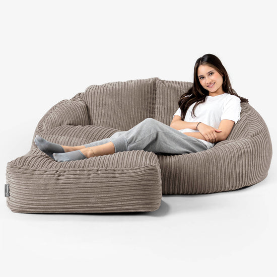 Bubble Sitzsack Sofa - Cord Beigegrau 03
