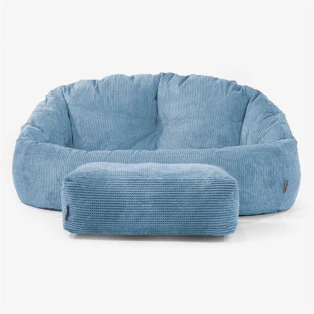 Bubble Sitzsack Sofa - Pom-Pom Himmelblau 02