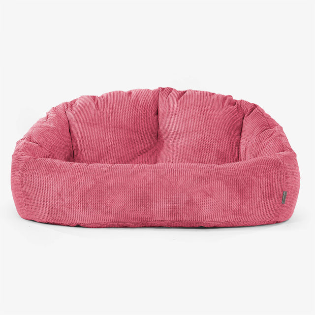 Bubble Sitzsack Sofa - Pom-Pom Pastellrot 01