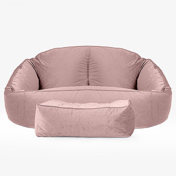 Bubble Sitzsack Sofa - Samt Pink 02